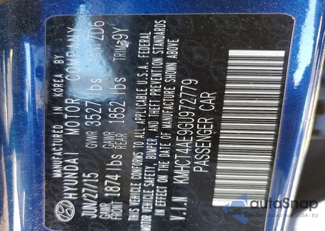 2016 Hyundai Accent Se z USA, uszkodzony, nr VIN KMHCT4AE9GU972779